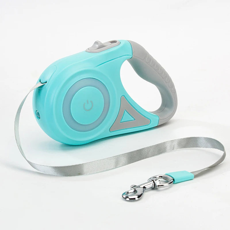 Premium Retractable LED Dog Leash – Automatic Luminous Pet Walking Leash for Small & Medium Dogs