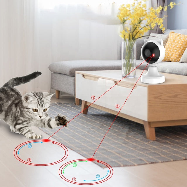 Interactive Automatic Cat Laser Toy - Smart 360 Degree Rotation