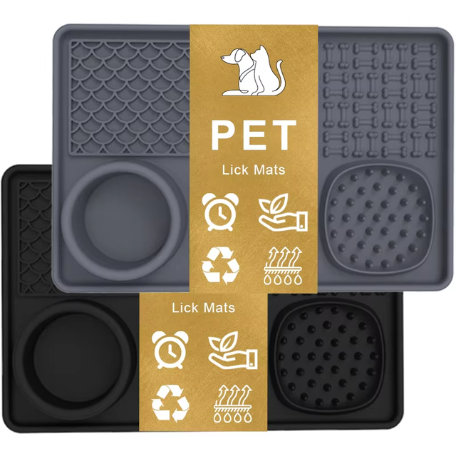Swift Lane Enrichment Silicone Lick Mat - Anxiety Relief & Slow Feeder for Dogs and Cats