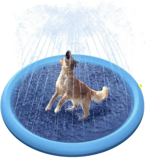 Dog splash pad anti-slip sprinkler pool 67 inch