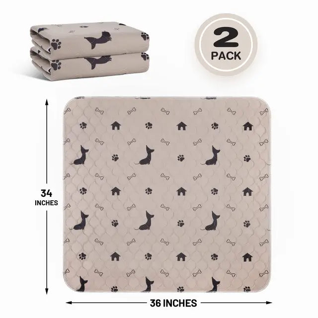 Option C - Reusable Dog Pee Pad Detail View and Dimensions