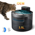 Swift Lane Wireless Cat Water Fountain - 3.2L Cordless Battery Operated Pet Drinking Fountain with Motion Sensor