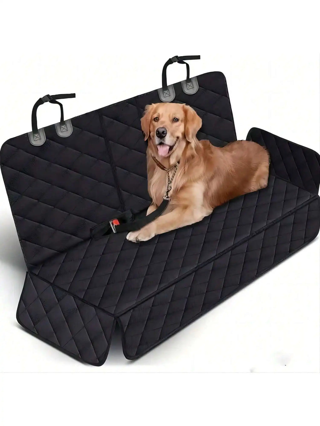 Dog Car Seat Cover | Waterproof Pet Travel Carrier Mattress Hammock | Heavy-Duty Back Seat Protector with Mesh Window for Cars, Trucks, and SUVs
