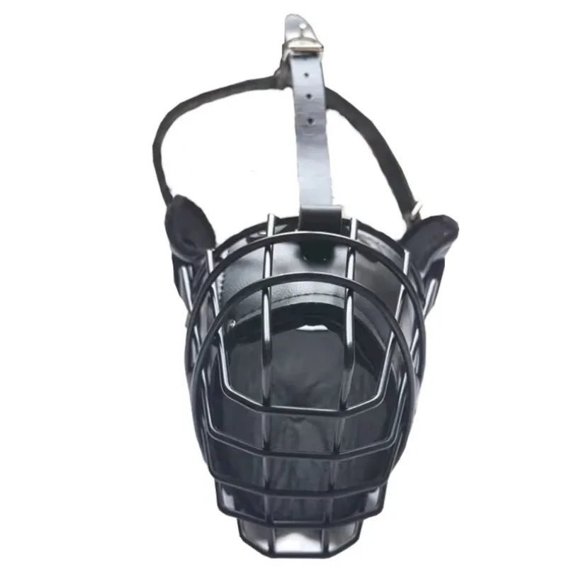 Adjustable Mesh Dog Muzzle – Soft Breathable Anti-Biting & Anti-Barking Mouth Cover for Medium and Large Dogs