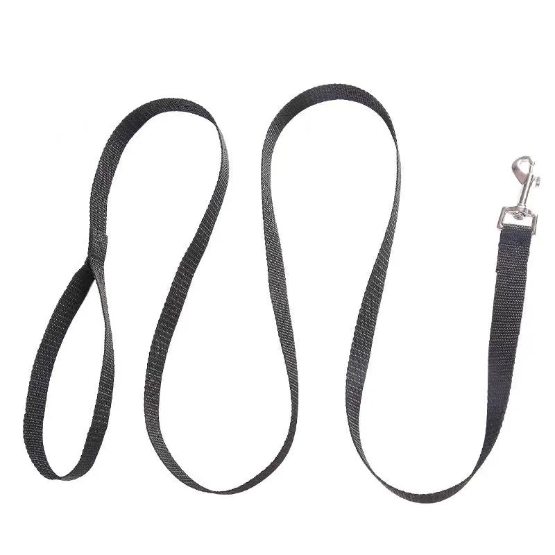 Classic Nylon Dog Leash | Durable Flat Fabric Walking Lead | Heavy-Duty Daily Training Traction Rope for Cats, Puppies, Small and Medium Dogs