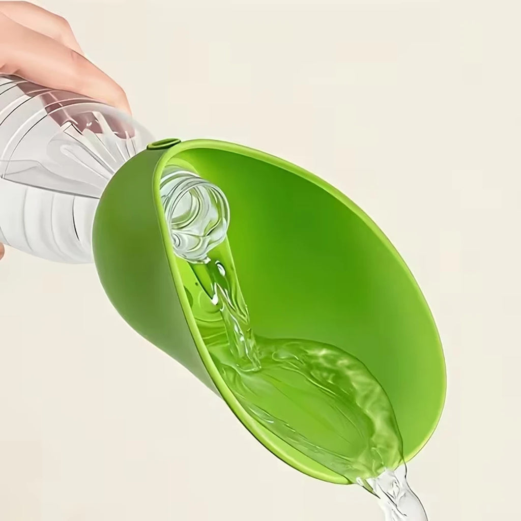 Foldable Portable Pet Water Dispenser | Outdoor Travel Drinker Compatible with Regular Water Bottles | Lightweight Leak-Proof Walking & Hiking Dog Water Bowl