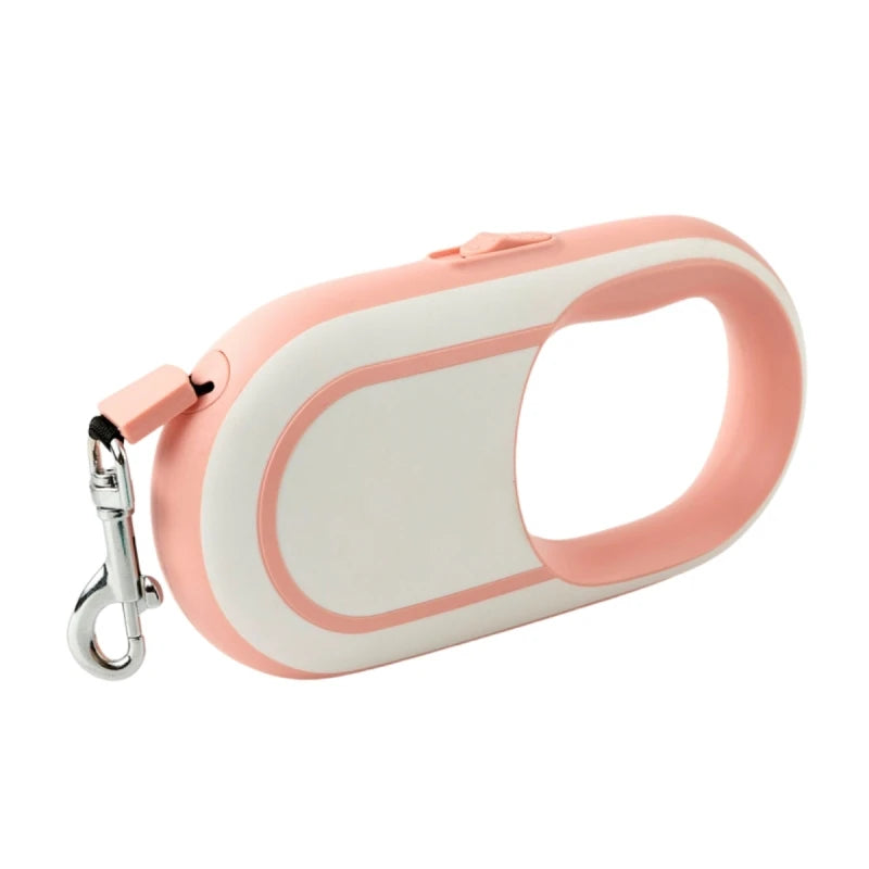 5M Automatic Retractable Dog Leash | Ultra-Compact Portable Pocket Travel Lead | Heavy-Duty Flexible Extension Nylon Traction Ribbon for Cats and Small Dogs