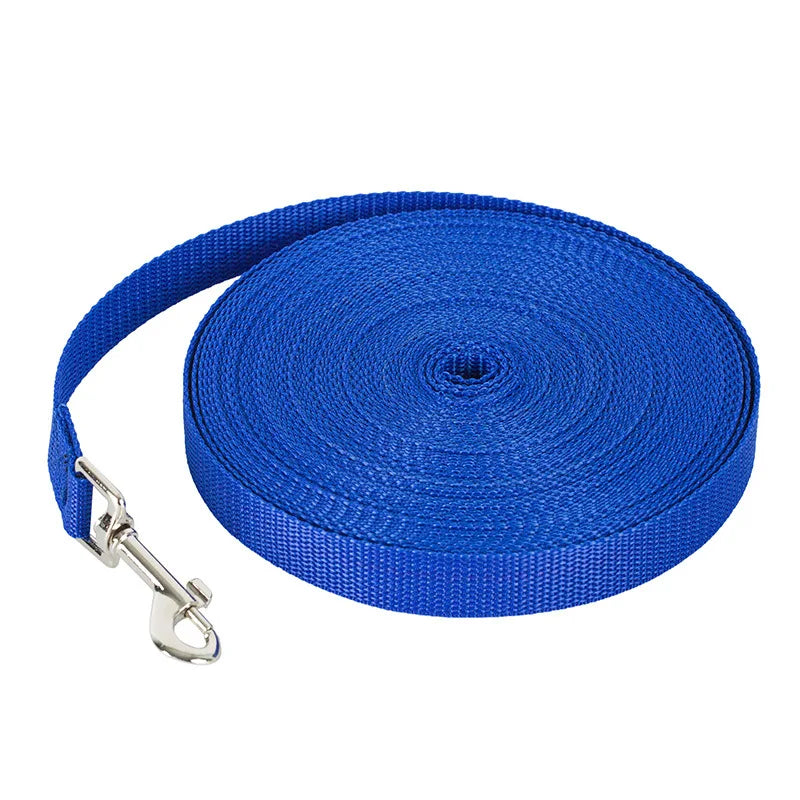 Classic Nylon Dog Leash | Durable Flat Fabric Walking Lead | Heavy-Duty Daily Training Traction Rope for Cats, Puppies, Small and Medium Dogs