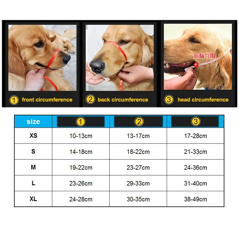 Soft Leather Dog Muzzle | Anti-Biting Barking and Chewing Secure Loop Guard | Adjustable Breathable Training Pet Snout Cover for Small Medium and Large Dogs