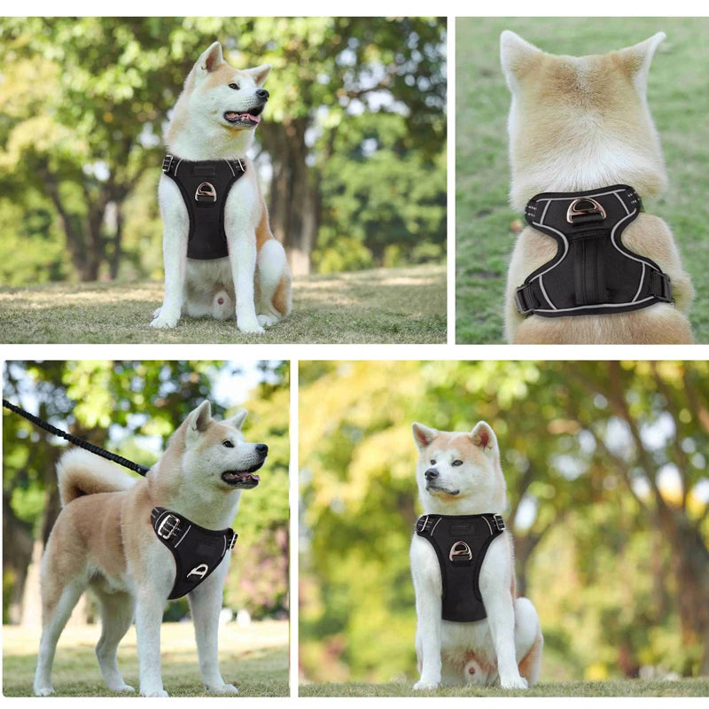 Benepaw No-Pull Dog Harness with Control Handle | No-Choke Reflective Pet Vest | Heavy-Duty Adjustable Outdoor Training Harness for Medium and Large Dogs
