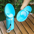 Collapsible Dog Water Bottle | Portable Pet Travel Water Dispenser with Folding Drinking Tray | Leak-Proof Lightweight Outdoor Walking and Hiking Travel Bowl