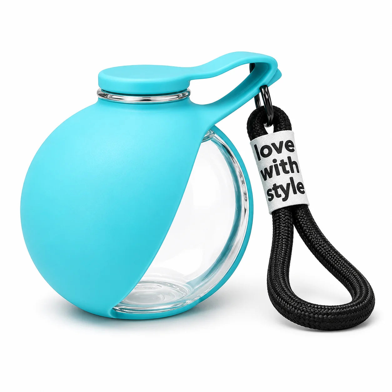 Portable Dog Water Bottle | Leaf-Shaped Silicone Travel Pet Water Dispenser with Wrist Strap | Leak-Proof Lightweight Outdoor Walking and Hiking Hydration Bowl
