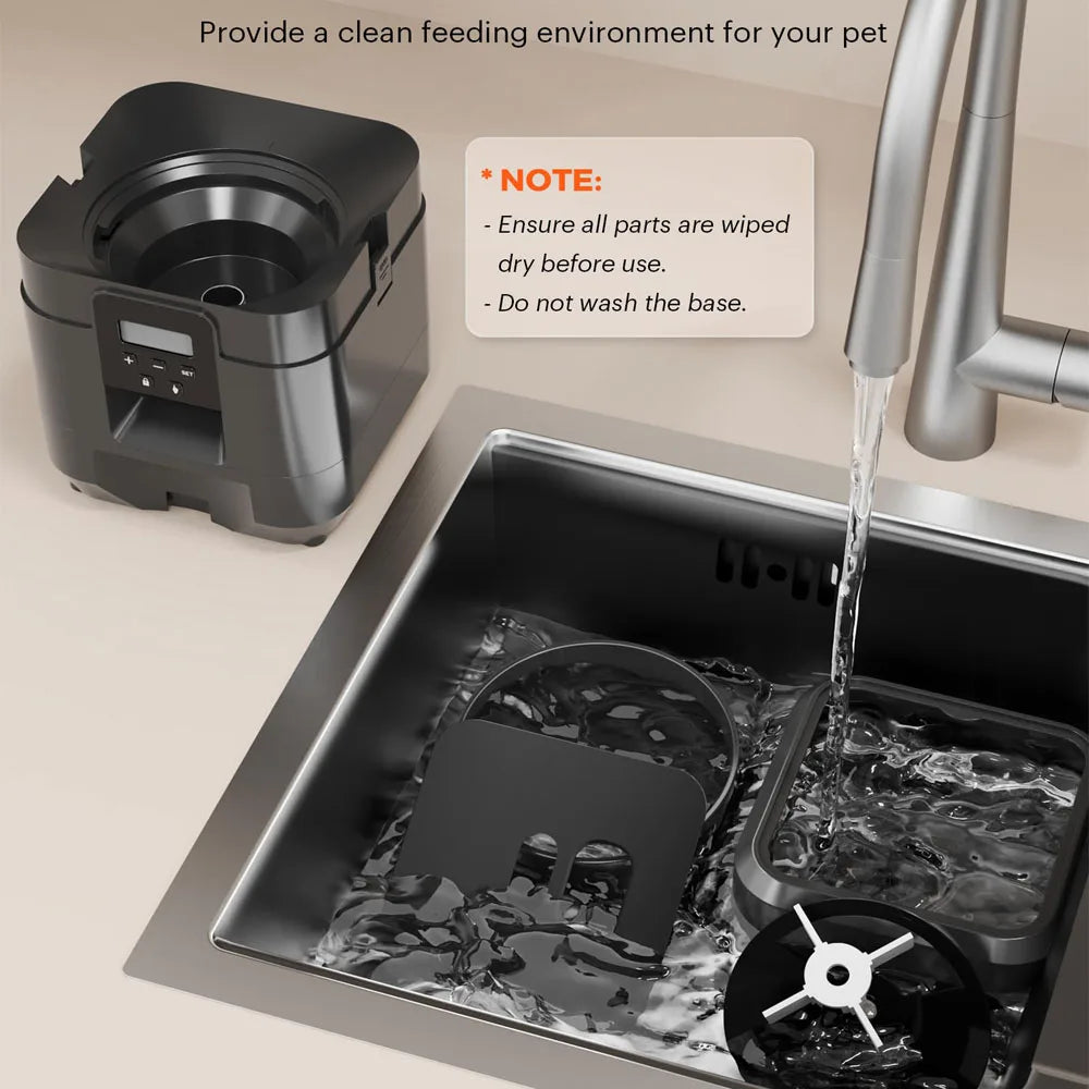 Smart Automatic Pet Feeder | Wi-Fi Enabled Cat & Dog Food Dispenser | Timed Quantitative Programmed Slow Feeder with App Control and Portion Control