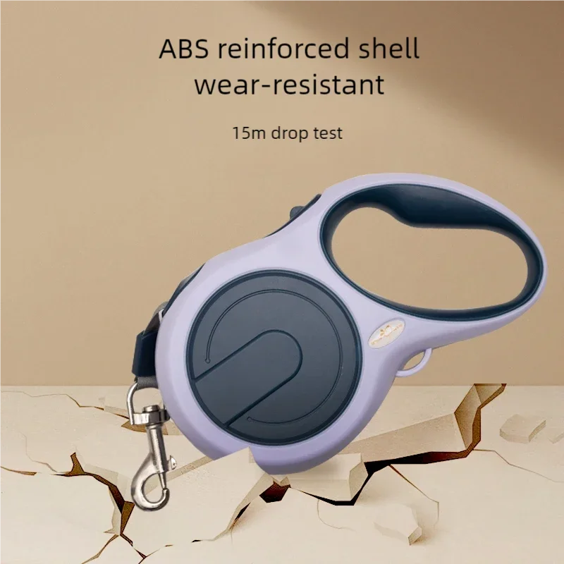Automatic Retractable Dog Leash | Anti-Escape Extending Walking Traction Rope | Modern Ergonomic Comfort Grip Lead for Small to Medium Cats and Dogs