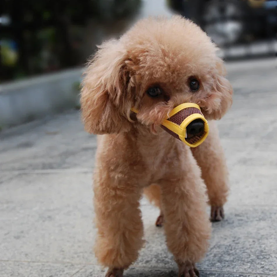 Silicone Duck Bill Dog Muzzle – Anti-Biting & Anti-Barking Soft Pet Mouth Cover for Puppies, Small & Medium Dogs