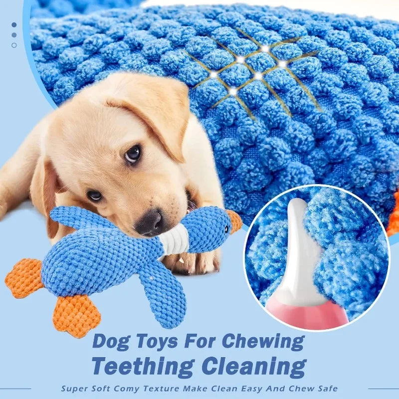 Interactive Plush Squeaky Toy for Dogs & Cats | Aggressive Chewers