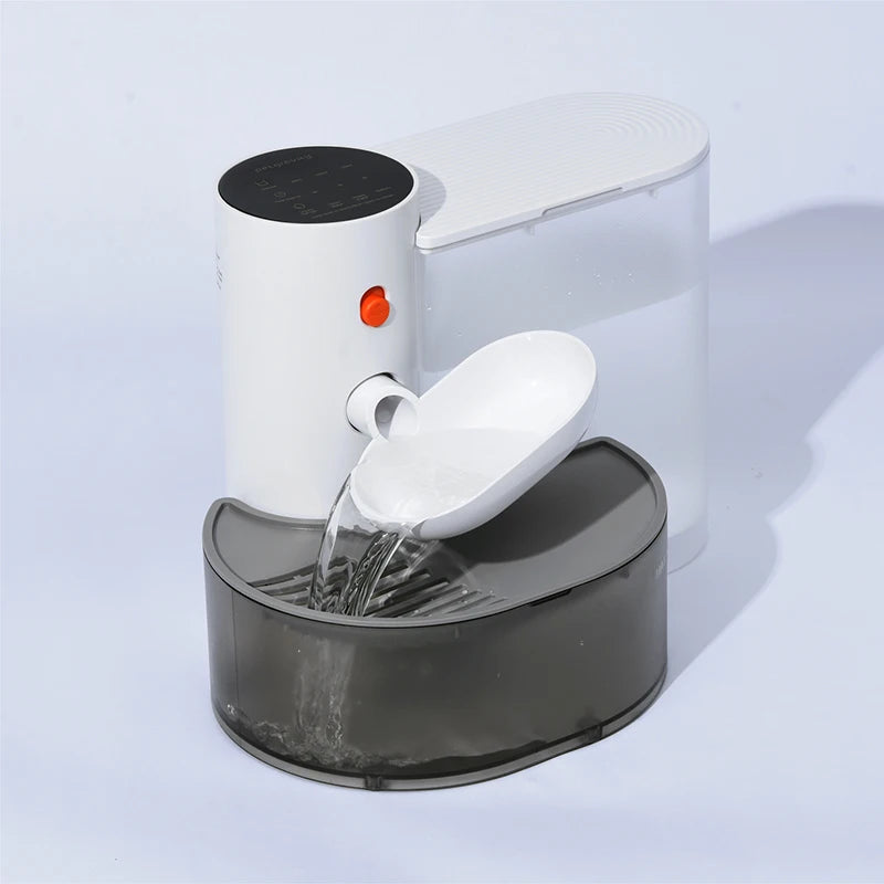 Wireless Cat Water Fountain | Unplugged Automatic Moving Water Dispenser | Battery Operated Ultra-Silent Circulating Filtering Drinker Bowl for Cats and Dogs