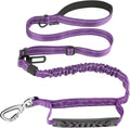 Heavy Duty Bungee Dog Leash | 4-6FT Shock Absorbing Extension Traffic Lead | Tactical Reflective Walking Running Rope for Medium and Large Dogs That Pull