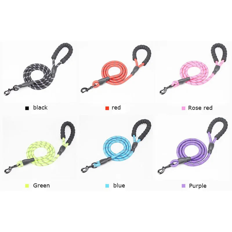 Heavy Duty Reflective Dog Leash with Soft Handle