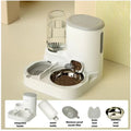 2-in-1 Automatic Pet Feeder and Water Dispenser | Gravity Food Storage Station with Water Fountain Bowl | Non-Electric Integrated Feeding Combo for Cats and Dogs