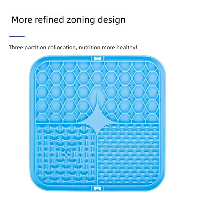 Silicone Dog Lick Mat | Slow Feeder Pet Food Plate with Strong Suction Cups | Distraction Pad for Bathing, Grooming, and Anxiety Relief for Dogs and Cats