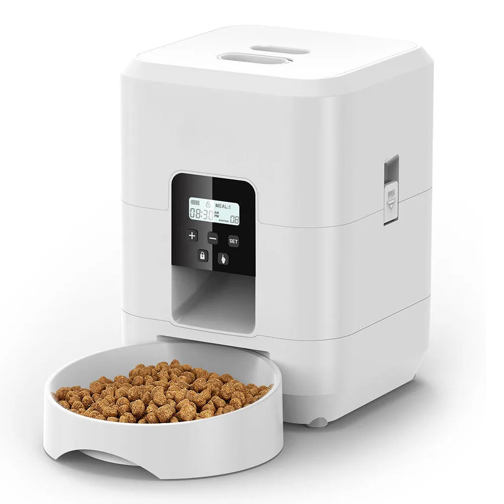 Smart Automatic Pet Feeder | Wi-Fi Enabled Cat & Dog Food Dispenser | Timed Quantitative Programmed Slow Feeder with App Control and Portion Control