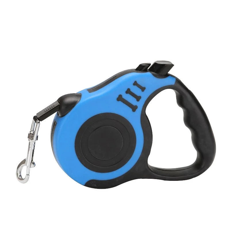 Automatic Retractable Dog Leash | Durable Nylon Extension Walking Lead | Heavy-Duty Anti-Slip Roulette Traction Rope with Quick Brake System for Cats and Dogs