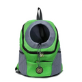 Hands-Free Dog Backpack Carrier | Breathable Front Pack Travel Bag with Adjustable Safety Harness | Reflective Leg-Out Pet Shoulder Pouch for Hiking and Walking