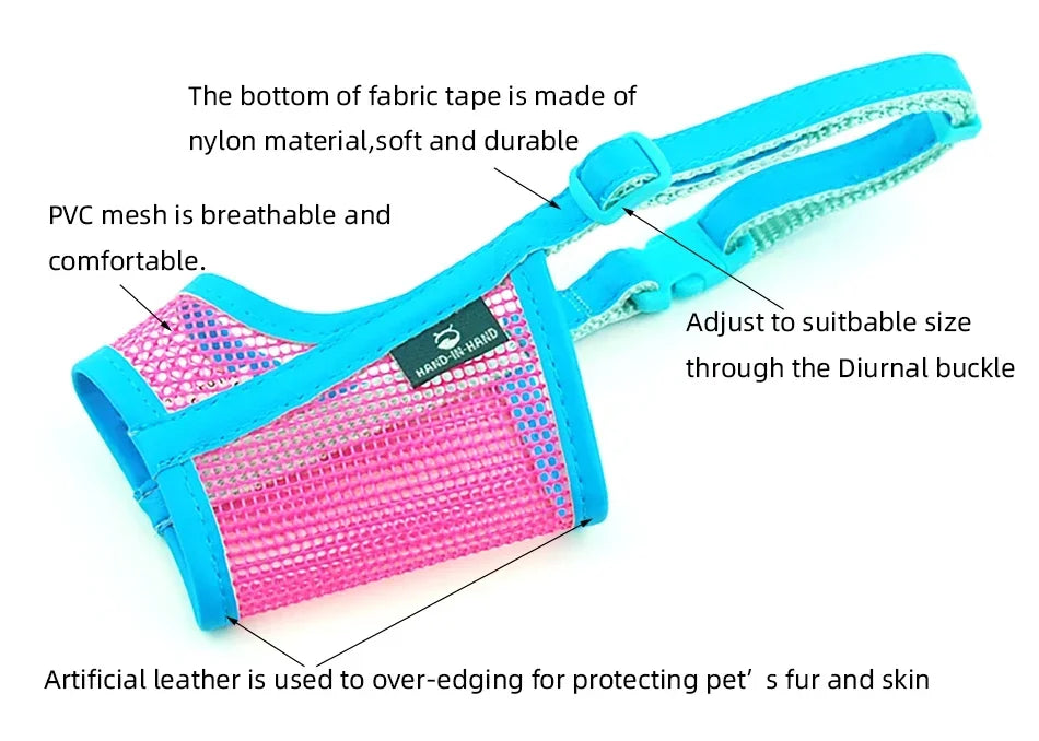Silicone Duck Bill Dog Muzzle – Anti-Biting & Anti-Barking Soft Pet Mouth Cover for Puppies, Small & Medium Dogs