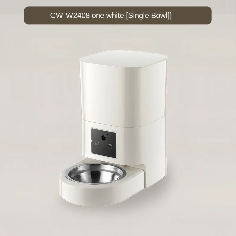 5G Wi-Fi Automatic Cat Feeder | Intelligent Timed Pet Food Dispenser with Preservative Chamber | Programmable Smart Slow Feeder for Cats and Dogs