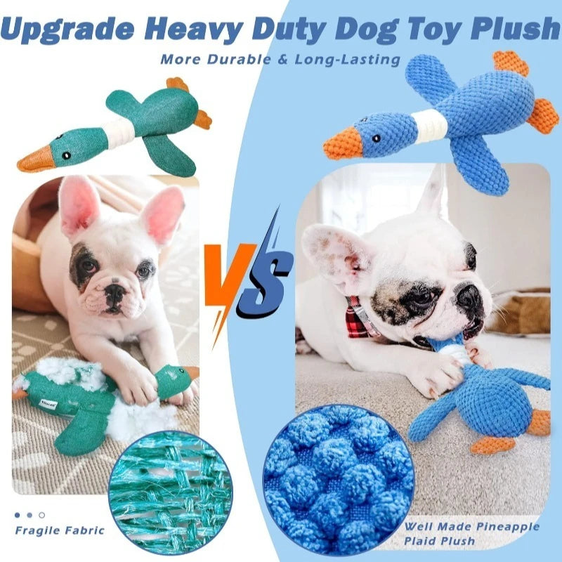Interactive Plush Squeaky Toy for Dogs & Cats | Aggressive Chewers
