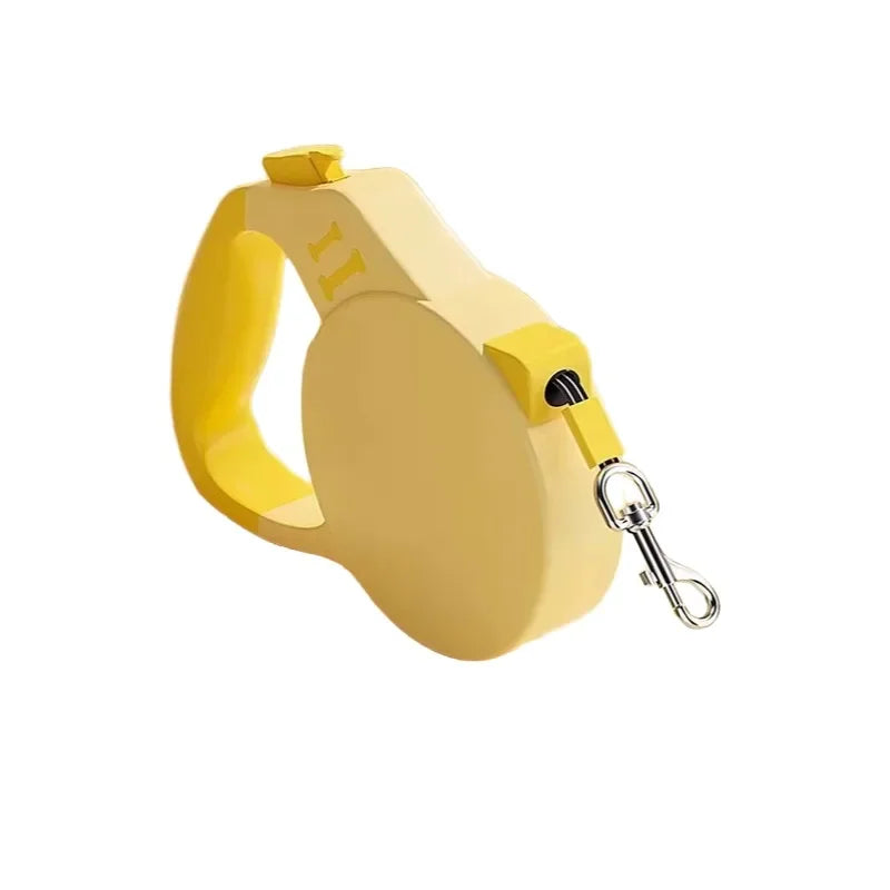 Automatic Retractable Dog Leash 3M 5M | Modern Donut Ring Travel Walking Lead | Heavy-Duty Extension Traction Rope with Wrist Strap Design for Cats and Small Dogs