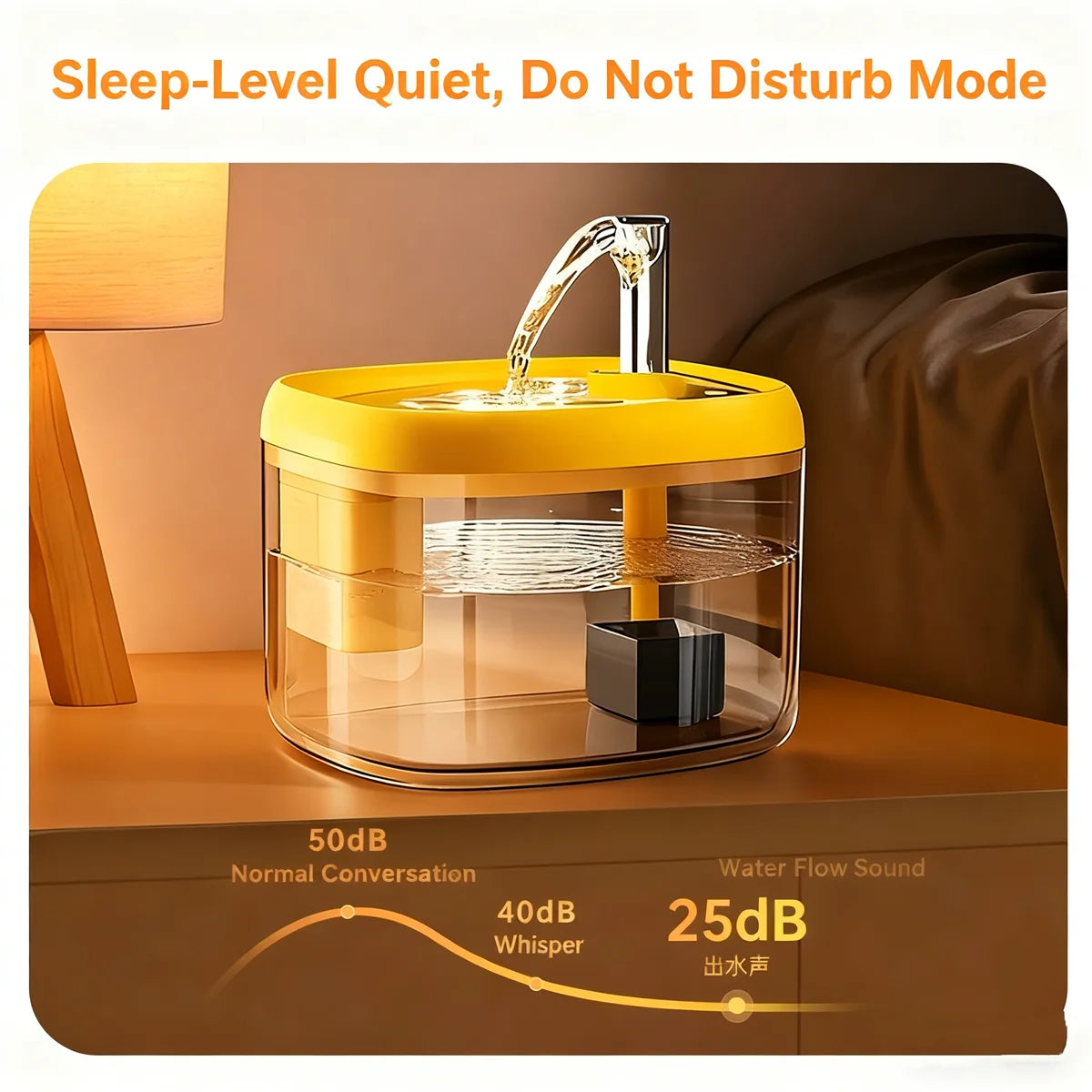 1.5L Automatic Pet Water Fountain | Ultra-Quiet Electric Cat & Dog Dispenser | Circulating Filtered Drinking Water Bowl with Top Storage Basin