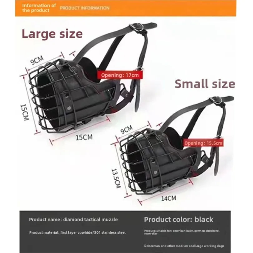 Adjustable Mesh Dog Muzzle – Soft Breathable Anti-Biting & Anti-Barking Mouth Cover for Medium and Large Dogs