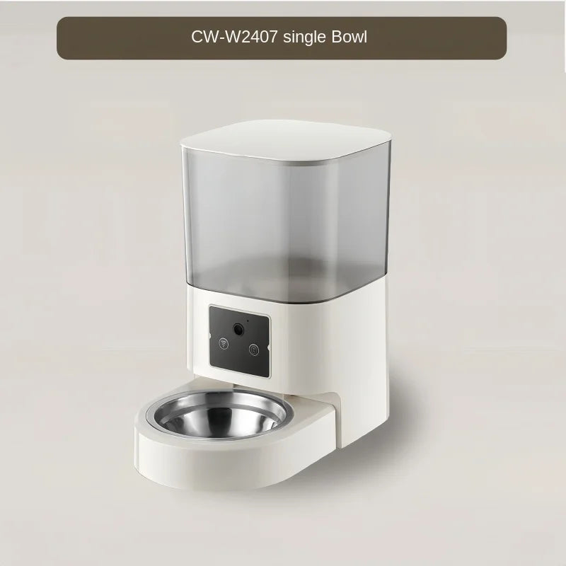 5G Wi-Fi Automatic Cat Feeder | Intelligent Timed Pet Food Dispenser with Preservative Chamber | Programmable Smart Slow Feeder for Cats and Dogs