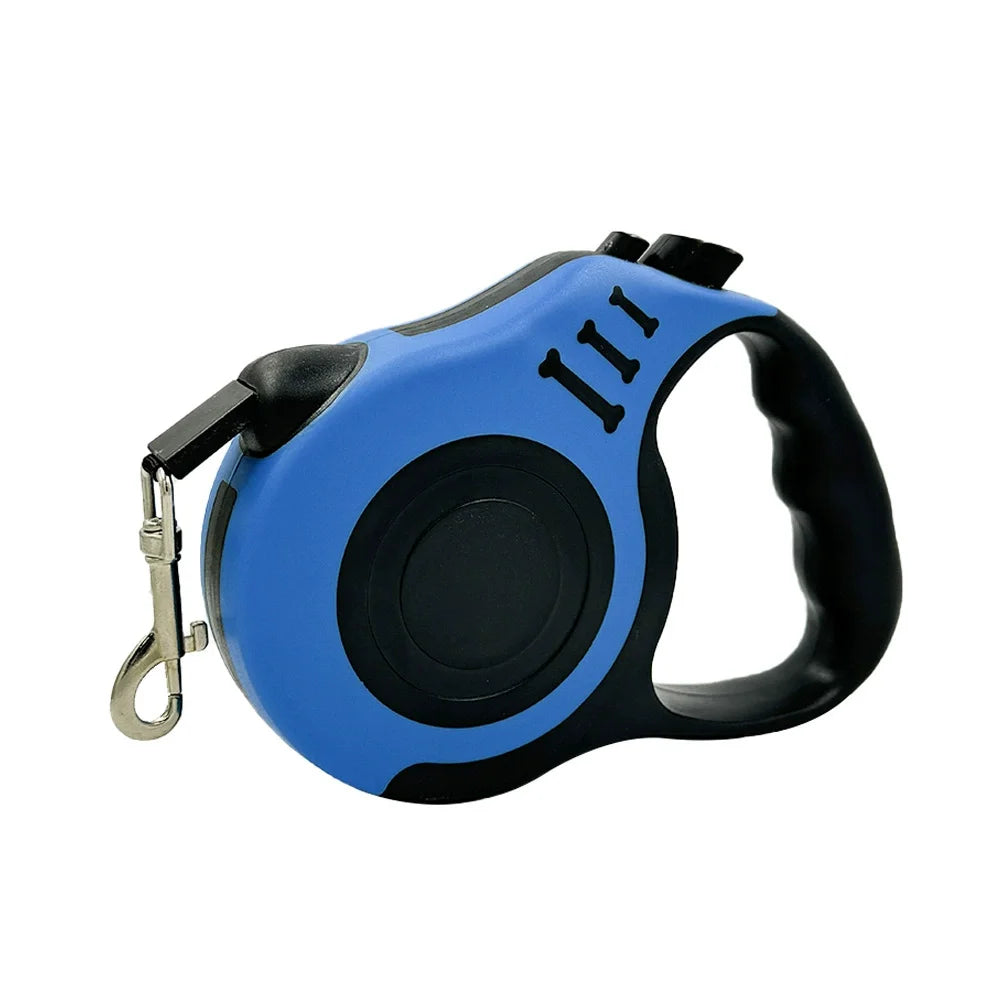 Automatic Retractable Dog Leash 3M 5M | Heavy-Duty Nylon Extension Walking Lead | One-Button Brake Traction Rope for Small and Medium Dogs