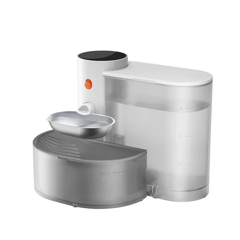 Wireless Cat Water Fountain | Unplugged Automatic Moving Water Dispenser | Battery Operated Ultra-Silent Circulating Filtering Drinker Bowl for Cats and Dogs