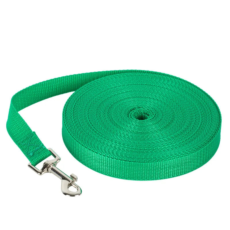 Classic Nylon Dog Leash | Durable Flat Fabric Walking Lead | Heavy-Duty Daily Training Traction Rope for Cats, Puppies, Small and Medium Dogs