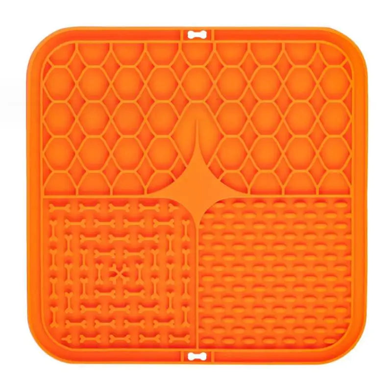 Silicone Dog Lick Mat | Slow Feeder Pet Food Plate with Strong Suction Cups | Distraction Pad for Bathing, Grooming, and Anxiety Relief for Dogs and Cats