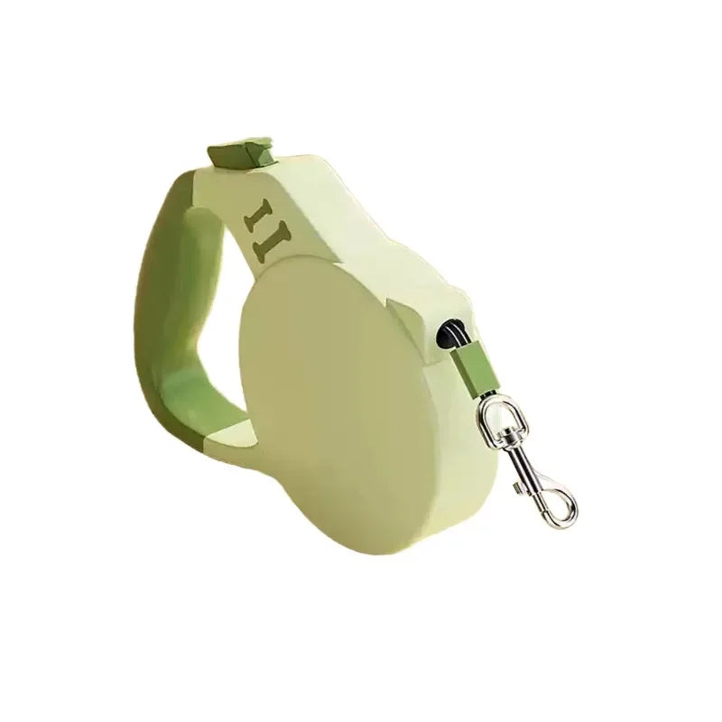 Automatic Retractable Dog Leash 3M 5M | Modern Donut Ring Travel Walking Lead | Heavy-Duty Extension Traction Rope with Wrist Strap Design for Cats and Small Dogs